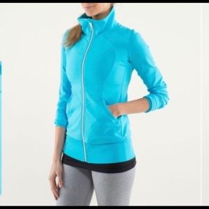 Lululemon Spry Blue Zip Up Contempo Jacket Large 10